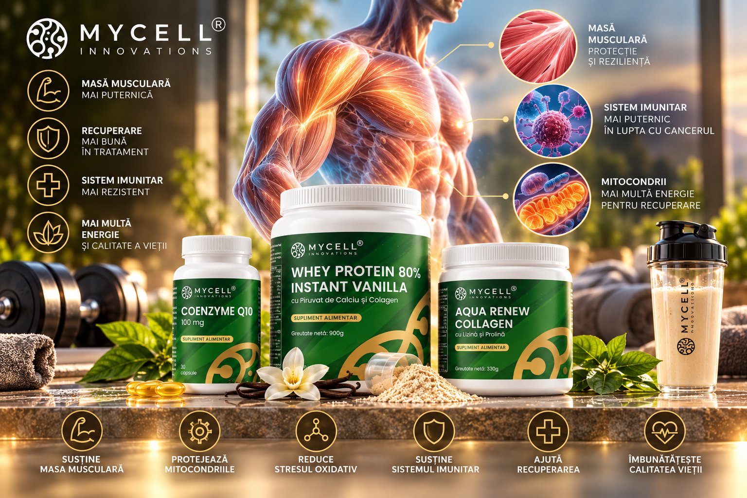 Masa musculară și cancerul: mișcare, nutriție și recuperare