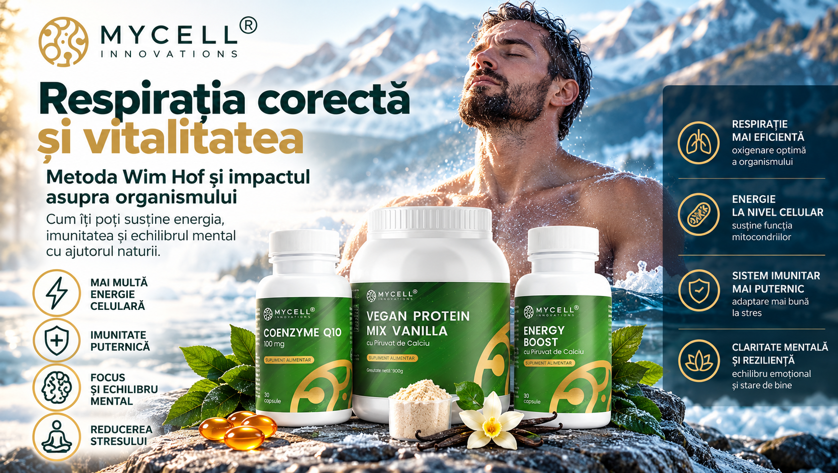 Respirația corectă și vitalitatea: metoda Wim Hof